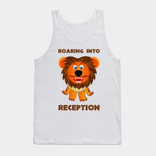 Roaring Into Reception (Cartoon Lion) Tank Top